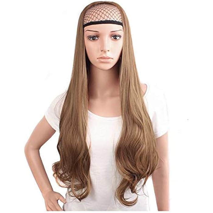 DILLARDS Ladies Fashionable Elegant Long Curly Half Wigs (Light Brown) - Image 3